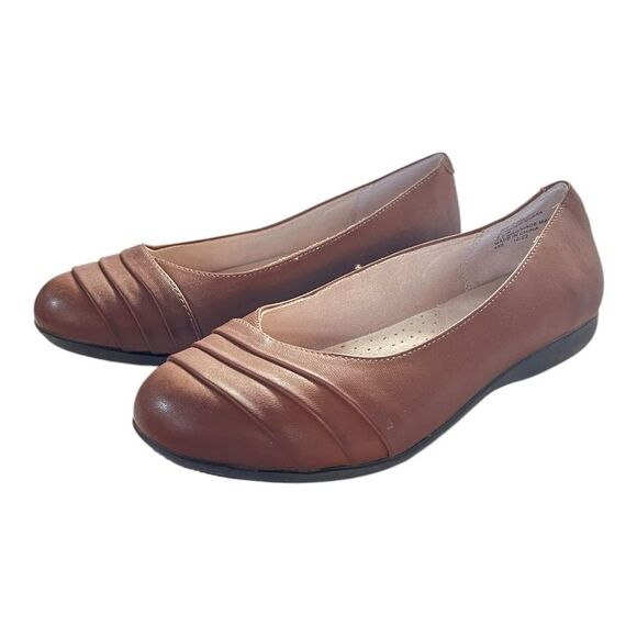 NWOB CLIFFS BY WHITE MOUNTAIN | Women's Cognac Brown Clara Ballet Flat 6.5 - Picture 3 of 8